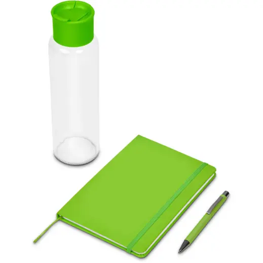 Wilson White Gift Set Lime Green